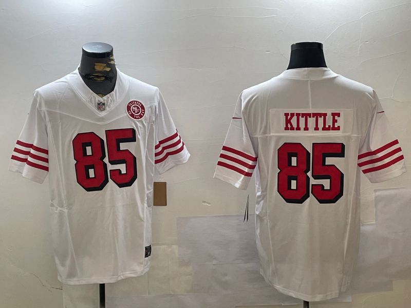 Men San Francisco 49ers #85 Kittle White three generations 2024 Nike Limited NFL Jersey style 8->san francisco 49ers->NFL Jersey